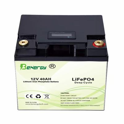 ई-बोट सोलर स्ट्रीट लाइट के लिए 12V 40Ah लिथियम आयन Lifepo4 सोलर बैटरी